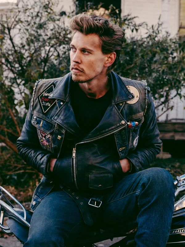 Jean vest over leather jacket shop