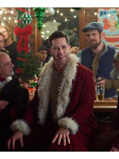 Catch Me If You Claus 2023 Luke Macfarlane Red Santa Coat