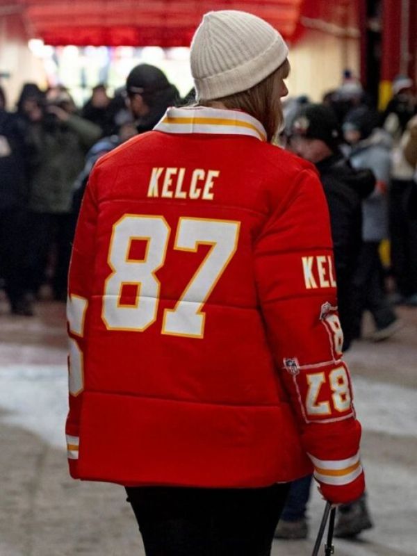 Chiefs Taylor Swift Kelce Red Puffer Jacket Sale Street Outerwears