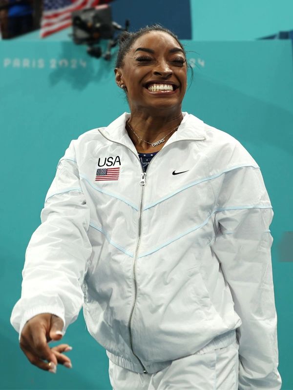Paris 2024 Olympics Simone Biles Team USA Track Jacket Street Outerwears