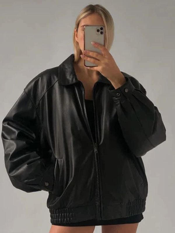 Buy Womens Leather Bomber Jackets Online Shop Street Outerwears
